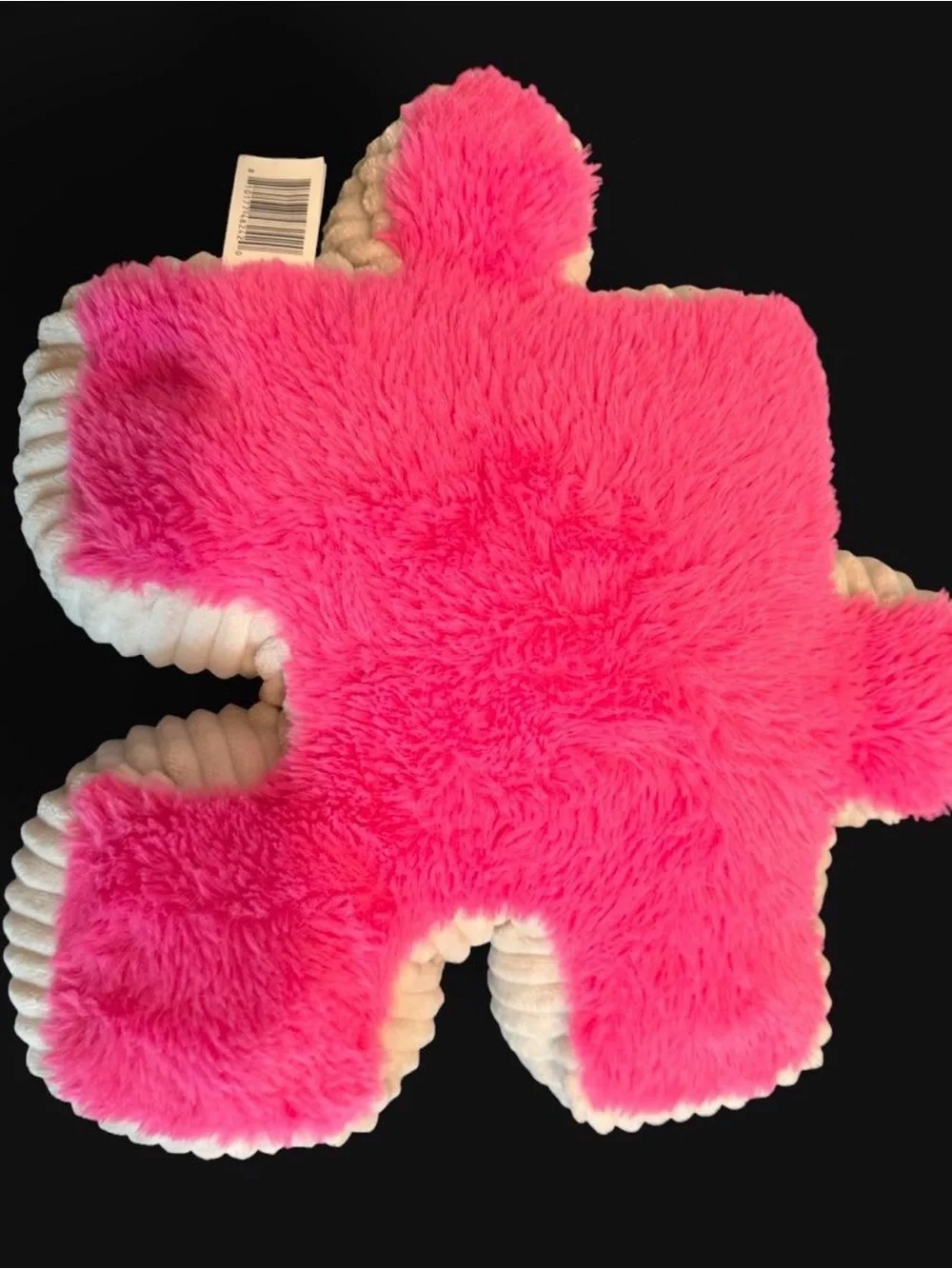 Plush Pluzzles Kids Pillow Plush- Pink & Cream